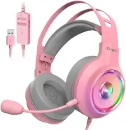 Edifier G4 TE Pink Gaming Headset 7.1 Surround Sound 50mm driver USB RGB colors