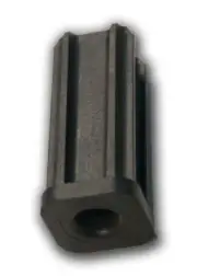1" Square Tube Caster Socket for 7/16" Grip-Ring Casters, Fits 1", 18 Gauge Tube