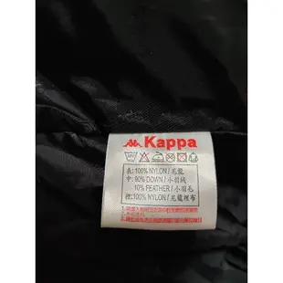 「全新」kappa可拆帽羽絨外套/女款/黑色/2XL