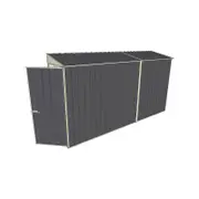 Build-a-Shed 0.8 x 3.7 x 2m Hinged Door Tunnel Shed - Grey