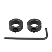 Drill Stop 12mm I.D. Hex Wrench Carbon Steel Bits Holder Black 3 in 1 Set