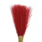 30Pcs Pampas Artificial Grass,21" Fake Pampas for Wedding Decoration,Wine Red