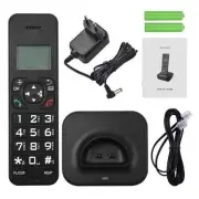 D1102B Cordless Phone with Answering Machine Caller ID/Call Waiting 1.6 inch Bac