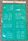 Chalk Couture Transfer Size C | CHRISTMAS SPIRIT PHRASES | New 12x18 Stencil