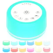 Sound Machine White Noise Machine 12 Colors Night Lights Brown Noise Machine ...