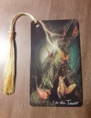 The Tower- Light Seer Tarot Bookmark Oracle Card Art Deck Gift, Purified&Charged