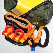 4WD Recovery Kit Snatch Strap Bridle D & Soft Shackle Damper Carry Bag RK88R3