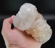 MASSIVE Apophyllite Cube on Stilbite Crystal Rock Gem Raw Mineral