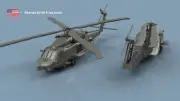 L'Arsenal Models 1/350 SIKORSKY MH-60R SEAHAWK UNFOLDED BLADES (4) 3D Printed