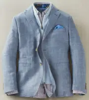 NWT Robert Graham Uptown Sport Jacket in Blue Size 42. $798.