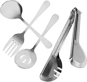 Ciieeo 1 Set of Stainless Tableware Tong Set Food Tableware Clip Kitchen Supplies Silverware Kit