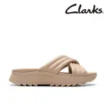 【CLARKS】女鞋 DASH LITE PAD 輕盈厚底空氣感交叉拖鞋 厚底涼鞋(CLF80364S)