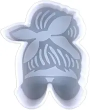[Lashicorn] Lady with Bun Silicone Mold for Resin, for Soap | Size 4'' Wide x 6'' Long x 1'' Deep | Lady with Bun and Sunglasses Design for Freshie, Candles