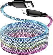 BAVNCO LED iPhone Charger, [Apple MFi Certified] 3ft RGB Colorful Gradual Light Up USB A to Lightning Cable iPhone Fast Charging Data Cord for iPhone 14 13 12 11 Pro Max XR XS X 8 7 6 Plus iPad More