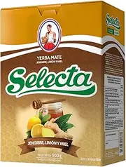 Selecta Yerba Mate with Ginger, Honey & Lemon Tea, 500 g