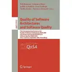 QUALITY OF SOFTWARE ARCHITECTURES AND SOFTWARE QUALITY: FIRST INTERNATIONAL CONFERENCE ON THE QUALITY OF SOFTWARE ARCHITECTURES,