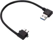 Right Angle Micro B USB 3.0 Cable for Seagate or Toshiba External Hard Drive Cor