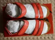 PROPET WSX113L FARRAH CORAL LEATHER SANDAL WITH ADJUSTABLE STRAPS 9 M(B)