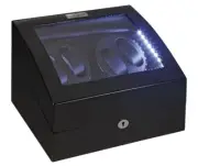 Diplomat "Phantom" 4-Watch Winder in All-Black 34-511
