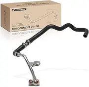 A-Premium Turbocharger Oil Line Replacement for BMW 550i 2013-2018 X5 2014-2018 650i 750i 750Li 550i GT Alpina B6 B7 B7L, 4.4L V8 GAS DOHC Turbocharged, Return(Right), For Cylinders 1-4