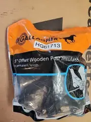 Gallagher Wood Post Insulators Lot Of 10 Bags 20 Count Bags