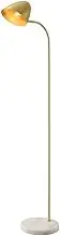 Standing Lamp All Copper Light Luxury Tall Lamps, Marble Base Modern Pole Lamp, Floor Lamp for Living Room Dining Room Study Room Bedroom Bedroom Lamp