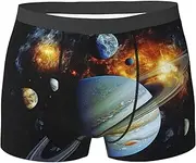 [QMNEHJ] Planet Jupiter Men's Boxer Briefs Breathable Stretch Underwear Moisture-Wicking Trunks for Men