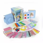 Digipower Instant Camera Accessory Kit for Fuji Film Instax Mini 9 & 7s, Blue