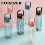 【日本FOREVER】大容量健身運動水壺/喝水提示/彈蓋吸管2000ML(買一送一)