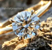 1.5ct Lab grown diamond engagement ring yellow gold