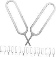 KICHOUSE 500pcs Sim Card Reader Phone Sim Cards Pin Sim Tray Pin Phone Sim Remover Ejectors Removal Tool Sim Remove Pin Sim Tray Removing Needles Sim Tray Ejector Nickel-Plated Iron Silver