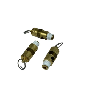 3PK American Made 1/8 NPT Compressor Safety Pop Off Valve 300 PSI Bulk Shop Pack