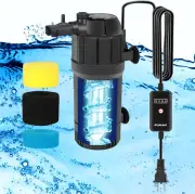 Filtro Acuario U-V con Temporizador y Doble Modo para Tanques 10-40 gal