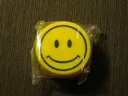 SMILEY SMILE FACE 1 3/4" ACROSS PLASTIC YELLOW CASE NEW