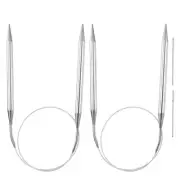 2pcs 23.62" Circular Knitting Needles US 11/8.0mm Needles 5.51" Short