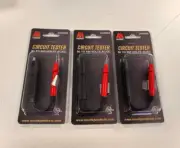 QTY:3 Morris Products Circuit Tester 80-500 Volts AC/DC Economy Twin Lead TH228
