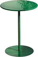 Round Pub Dining Table, Height Kitchen Breakfast Bar Modern Pedestal Metal Table with Leg, Cocktail Tables Living Room Cafe Dinner Room Bistro Table Bedside Table(48x56cm)