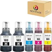 NEXTPAGE 103 Ink for Epson EcoTank 103 Compatible with Epson EcoTank L1110‎ L1210 L1250 L3100 L3101 L3110 L3111 L3150 L3151‎ L3156 L3160 L3210 L3211 L3250 L3251 L3252 L3260 L3550 PrinterY