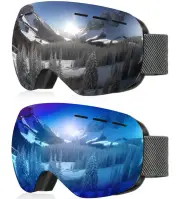 Ski Goggles for Men Women Youth, OTG Snowboard Goggles Snow Goggles with Anti...