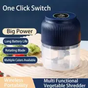 Electric Chopper Wireless USB Rechargeable Garlic Crusher 250ML FREE SHIPPING