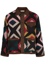 Bode Star Cross Patchwork Quilted Jacket - Multicoloured - L L