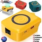 USB + Type C + Wireless Charger Battery Adapter Power Source For Makita 18V