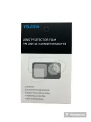 TELESIN Lens and Screen Protectors for DJI Action3/Action4 | HD Film (2-Pack)