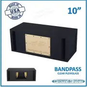 10" Dual Vented Slot Ported Bandpass Sub Box Subwoofer Enclosure Ground Shaker