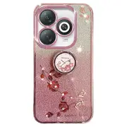 Ring Kickstand Glitter Gradient Tpu Phone Case For Infinix Smart 8 4g / Tecno Spark Go 2024 4g