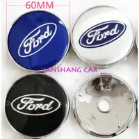 在飛比找蝦皮購物優惠-Ford FORD 汽車和車輪標誌 - 60MM:銀色和藍色