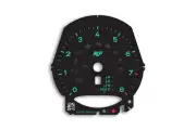 Porsche 991 718 Macan RUF Gauge Face Tachometer 8000 RPM PDK Black Retro Style