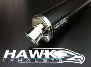 Hawk Suzuki SFV 650 Gladius 2009 09 Black Oval Exhaust Silencer Can SL