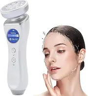 Skin Hydration Tester, Water Oil Monitor for Face Care, Red Blue Light Skin Sensor Tester, Smart Display Digital Skin Detector, Portable Skin Analyzer Tester for Home Beauty Salon