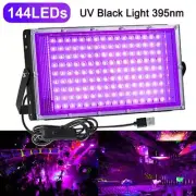 USB UV Light Bar Blacklight 395 nm Ultraviolet 144 LEDs Floodlight Stage DJ Lamp